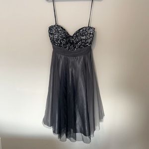 Scala sequin prom dress